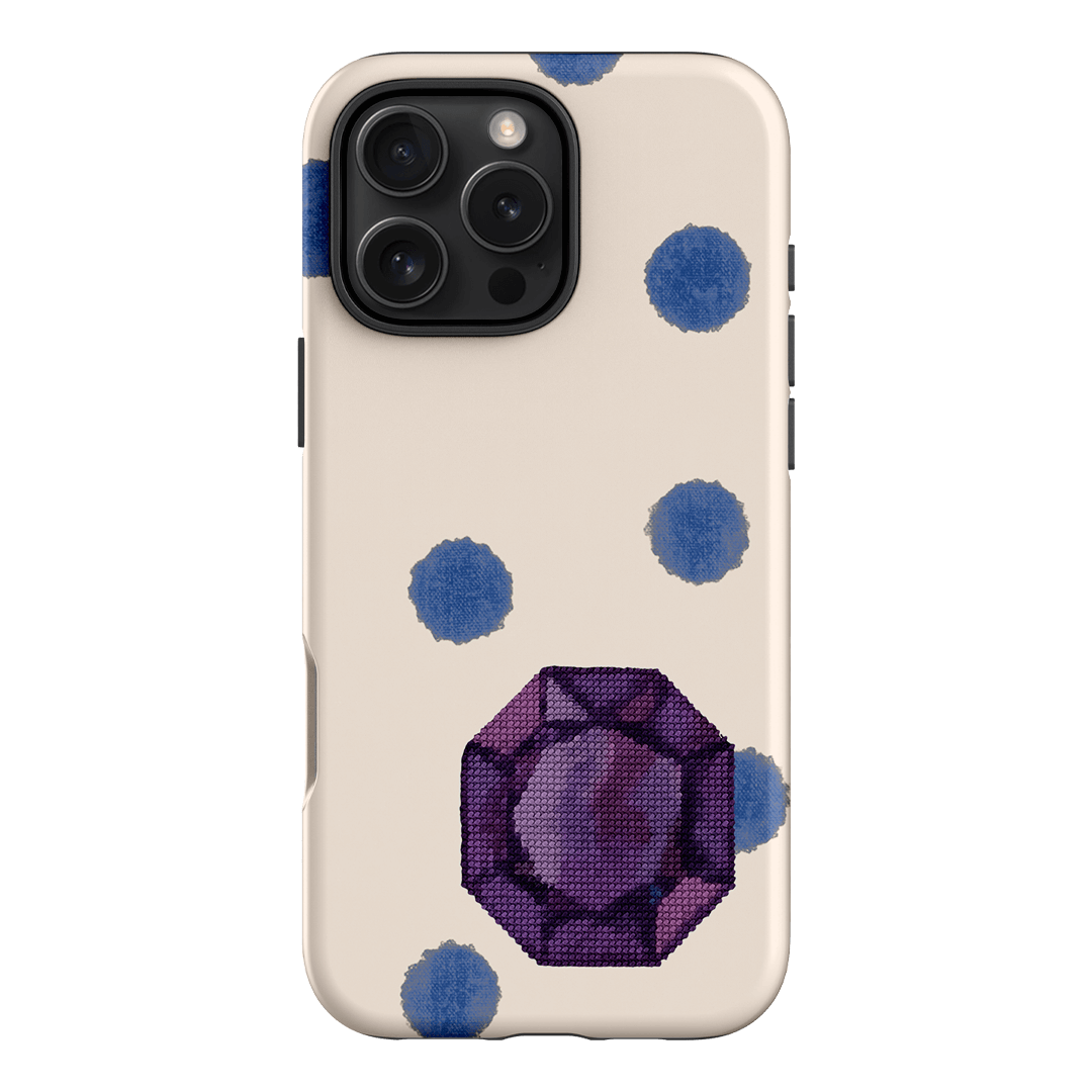 February Amethyst Printed Phone Cases iPhone 16 Pro Max / Armoured by Joiana - The Dairy