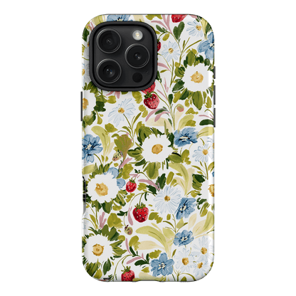 Garden Strawberries Printed Phone Cases iPhone 16 Pro Max / Armoured by Ellie Mae - The Dairy