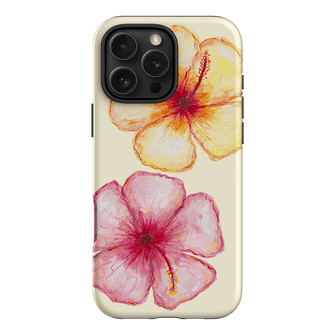 Hibiscus Flower Yellow Printed Phone Cases iPhone 16 Pro Max / Armoured by BG. Studio - The Dairy