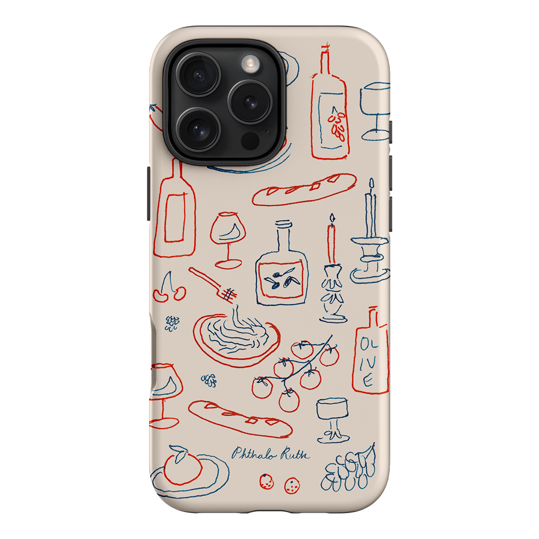 Italian Fare Printed Phone Cases iPhone 16 Pro Max / Armoured by Phthalo Ruth - The Dairy