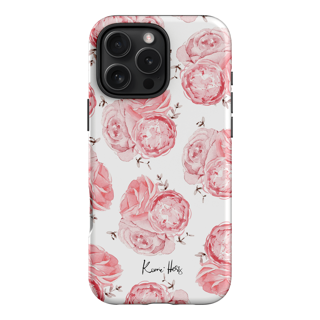 Peony Rose Printed Phone Cases iPhone 16 Pro Max / Armoured by Kerrie Hess - The Dairy