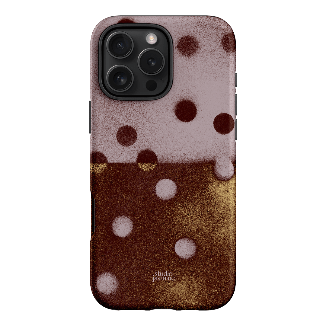 Rust Polka Dot Printed Phone Cases iPhone 16 Pro Max / Armoured by Jasmine Dowling - The Dairy