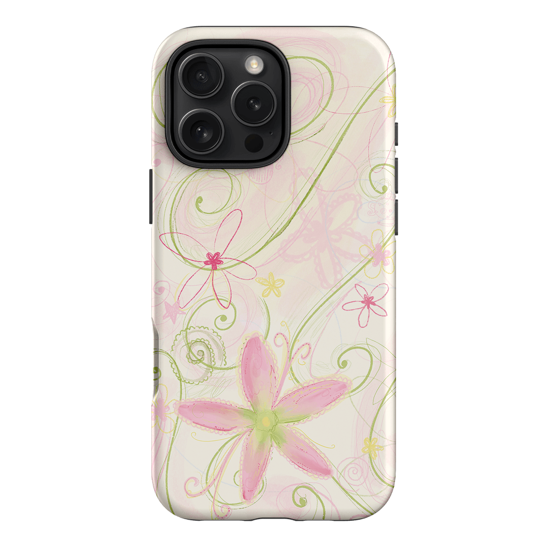 Swirl Pink Printed Phone Cases iPhone 16 Pro Max / Armoured by Kayla Carr - The Dairy