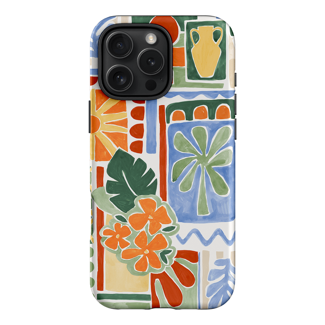 Tropicana Tile Printed Phone Cases iPhone 16 Pro Max / Armoured by Charlie Taylor - The Dairy