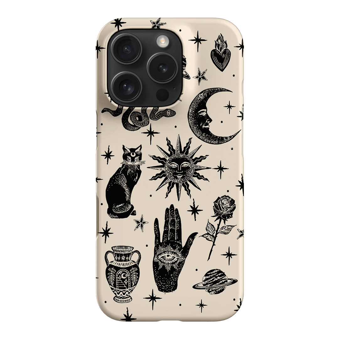 Astro Flash Beige Printed Phone Cases iPhone 16 Pro / Snap by Veronica Tucker - The Dairy