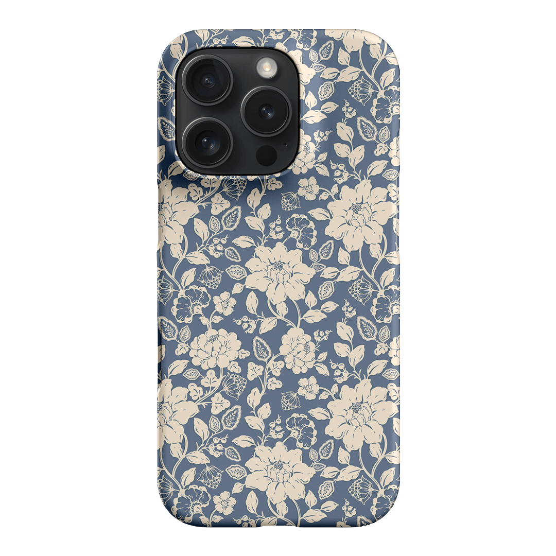 Blue Garden Printed Phone Cases iPhone 16 Pro / Snap by Kasiags Art - The Dairy