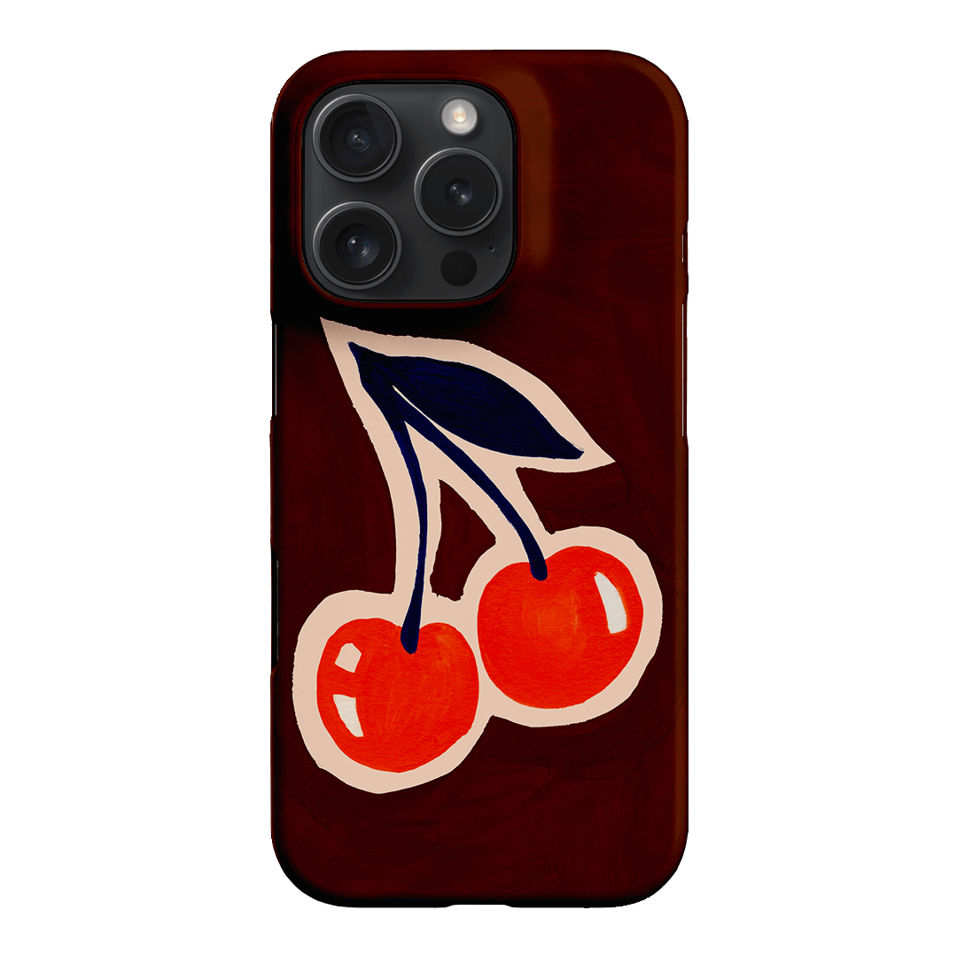 Cherries Printed Phone Cases iPhone 16 Pro / Snap by Studio Bon - The Dairy