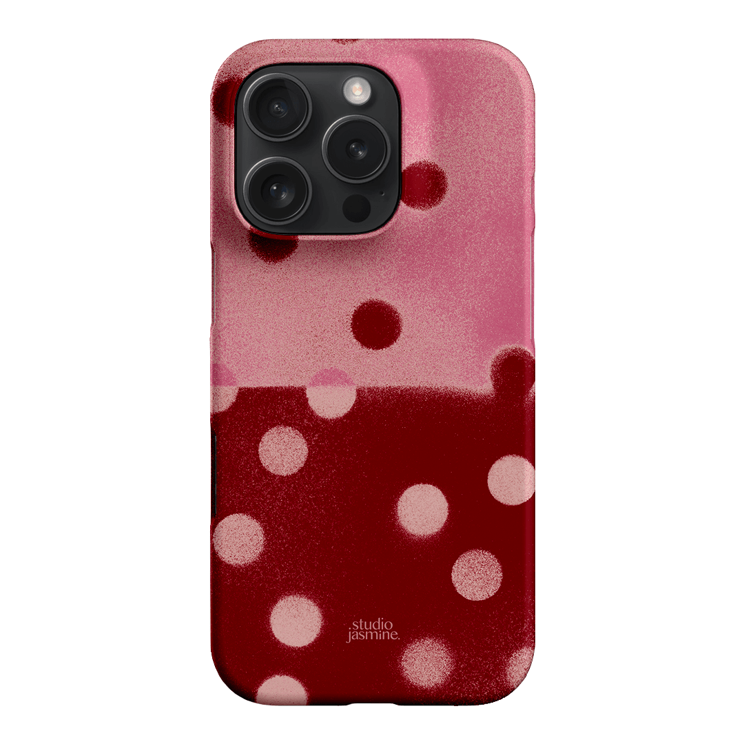 Cherry Polka Dot Printed Phone Cases iPhone 16 Pro / Snap by Jasmine Dowling - The Dairy