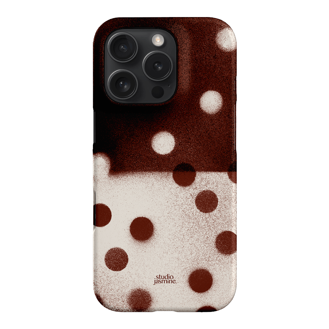 Espresso Polka Dot Printed Phone Cases iPhone 16 Pro / Snap by Jasmine Dowling - The Dairy