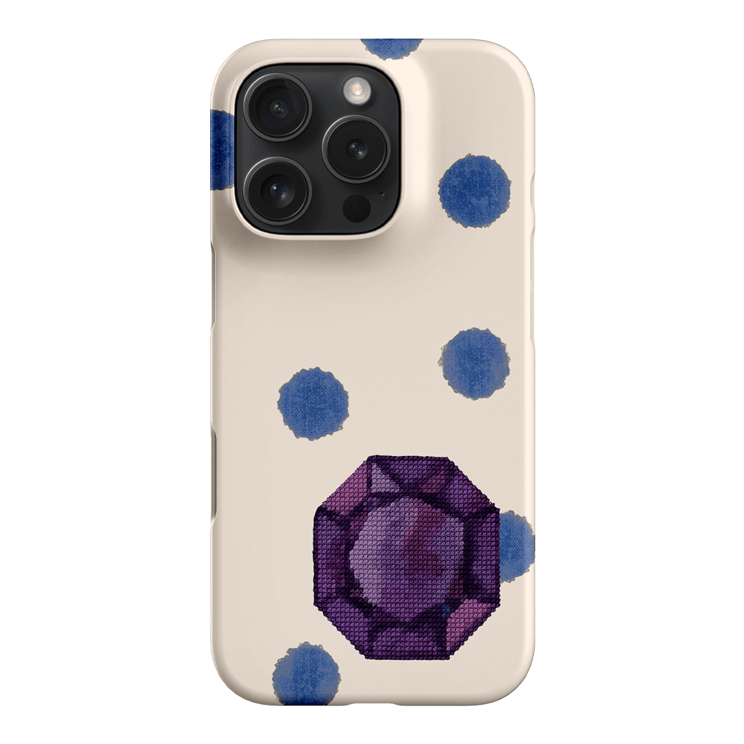 February Amethyst Printed Phone Cases iPhone 16 Pro / Snap by Joiana - The Dairy