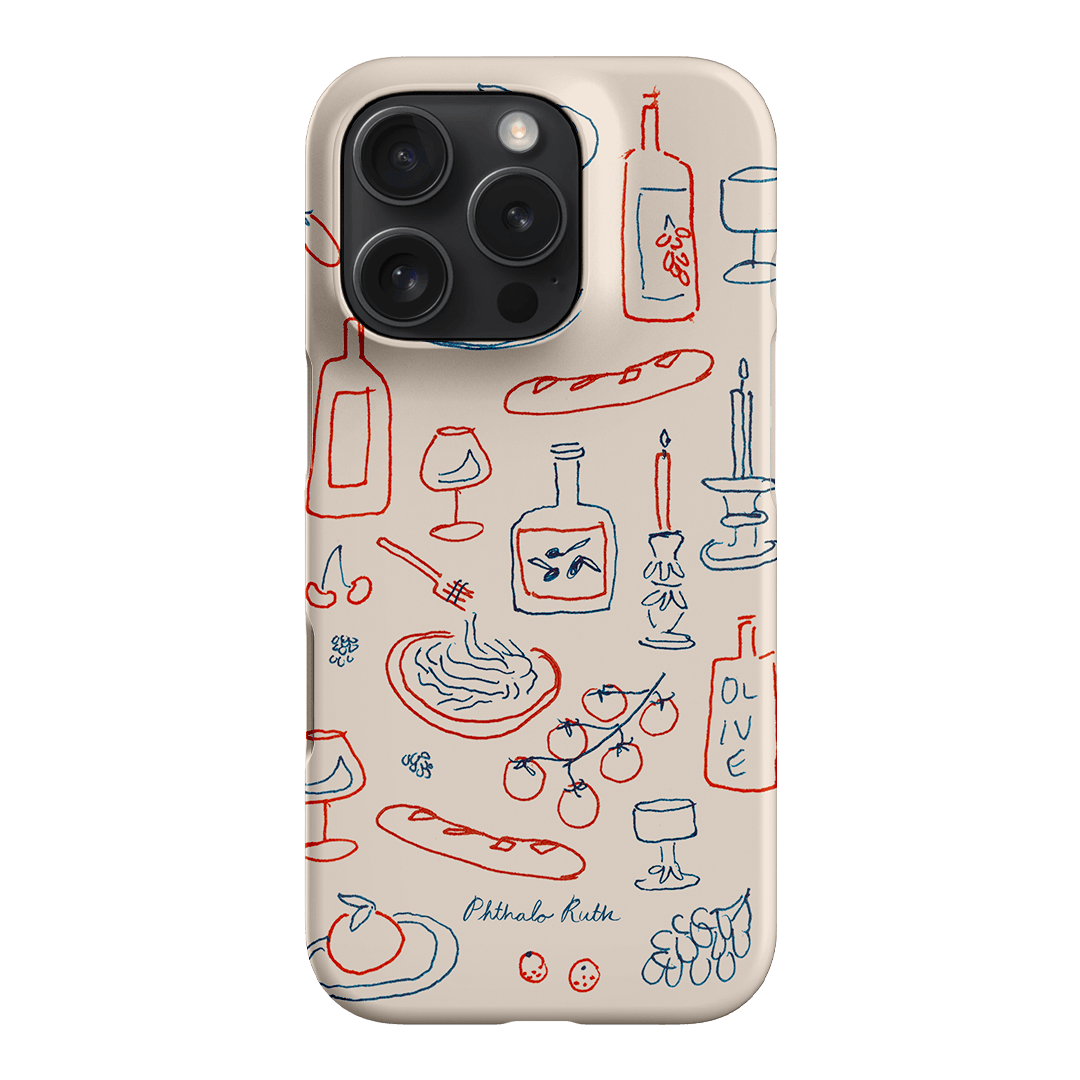 Italian Fare Printed Phone Cases iPhone 16 Pro / Snap by Phthalo Ruth - The Dairy