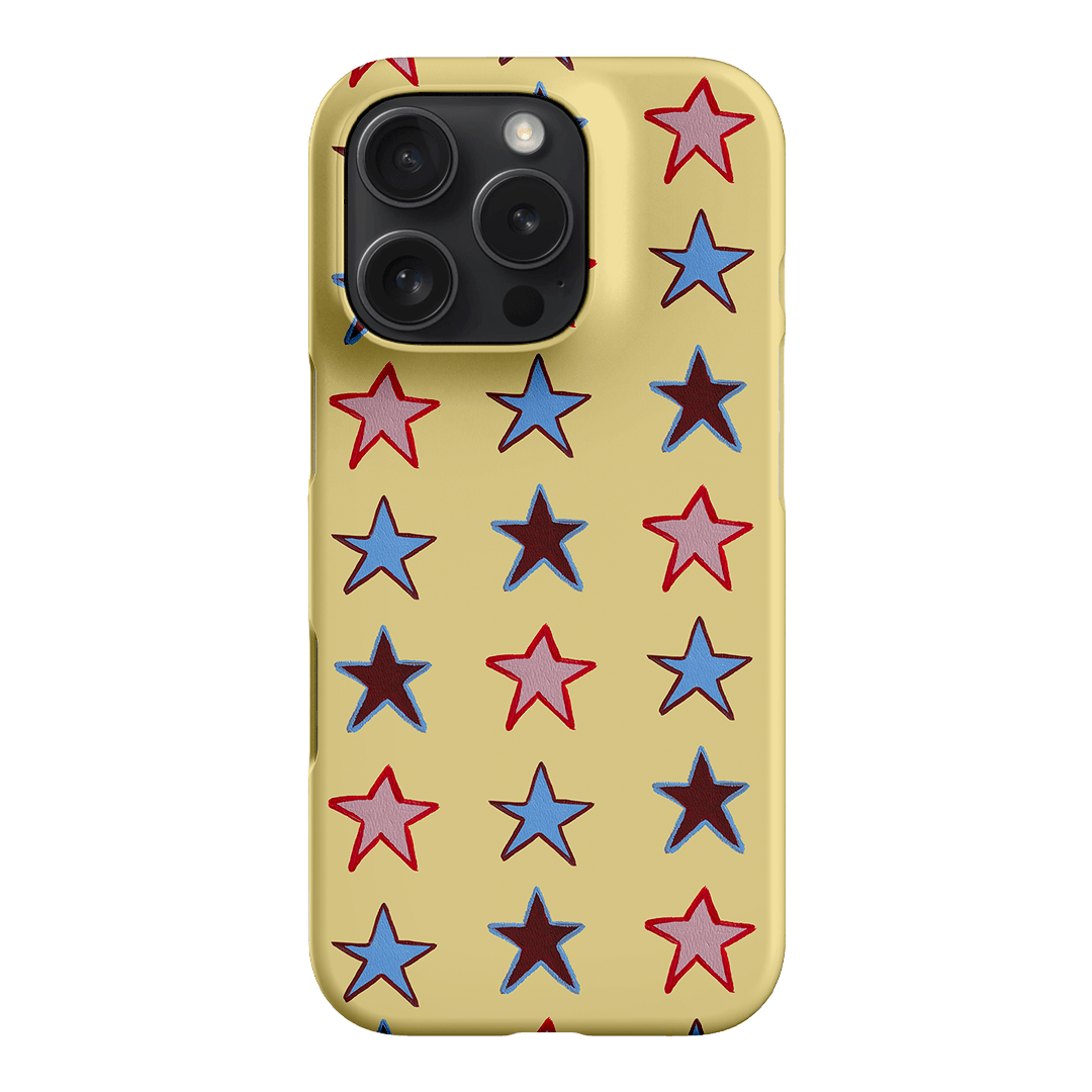 Lucky Stars Butter Printed Phone Cases iPhone 16 Pro / Snap by BG. Studio - The Dairy