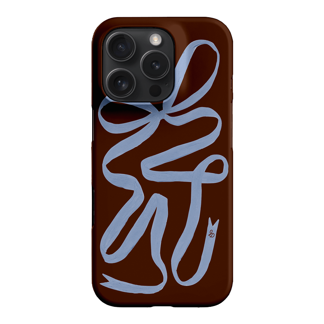 Mocha Ribbon Printed Phone Cases iPhone 16 Pro / Snap by Jasmine Dowling - The Dairy