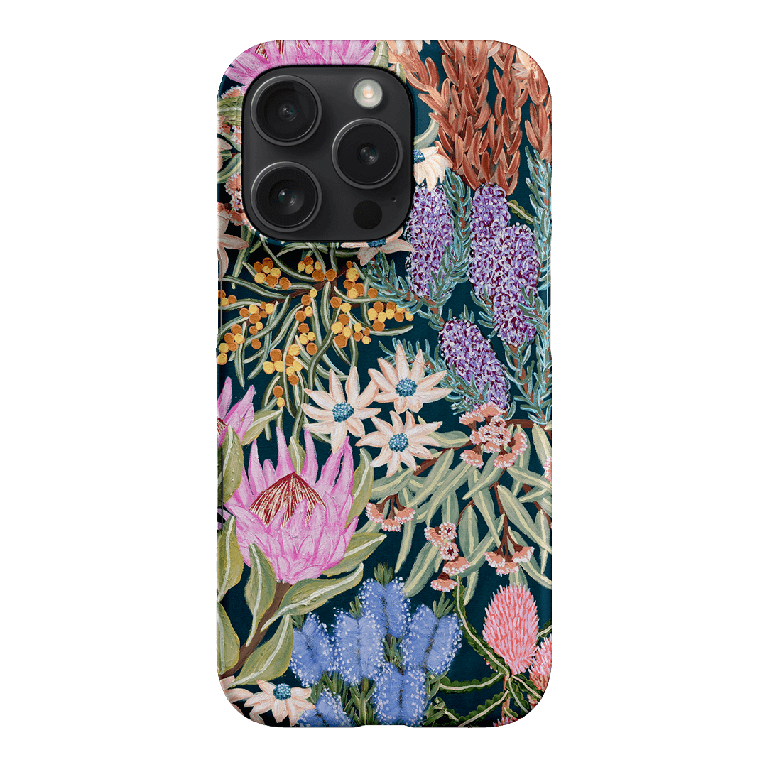 Moonlit Floral Printed Phone Cases iPhone 16 Pro / Snap by Amy Gibbs - The Dairy