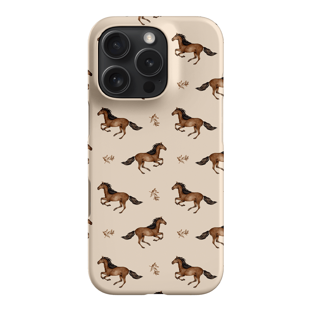 Running Horse Printed Phone Cases iPhone 16 Pro / Snap by Kasiags Art - The Dairy