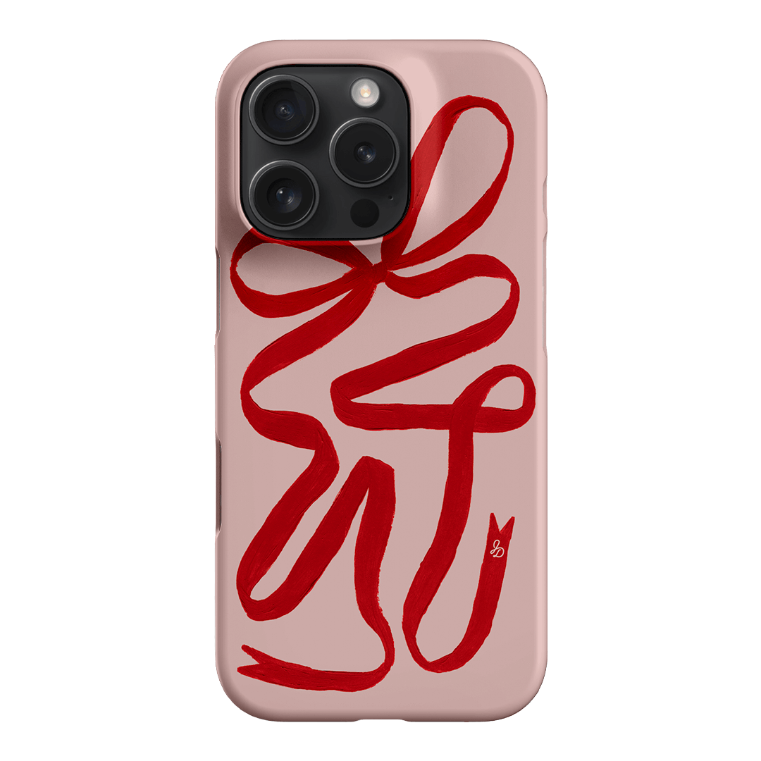 Valentine Ribbon Printed Phone Cases iPhone 16 Pro / Snap by Jasmine Dowling - The Dairy