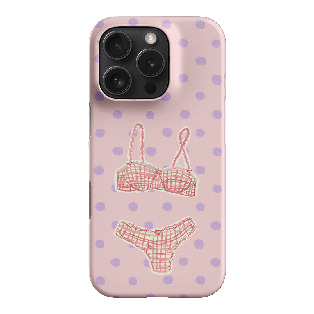 Vintage Gingham Printed Phone Cases iPhone 16 Pro / Snap by Kayla Carr - The Dairy