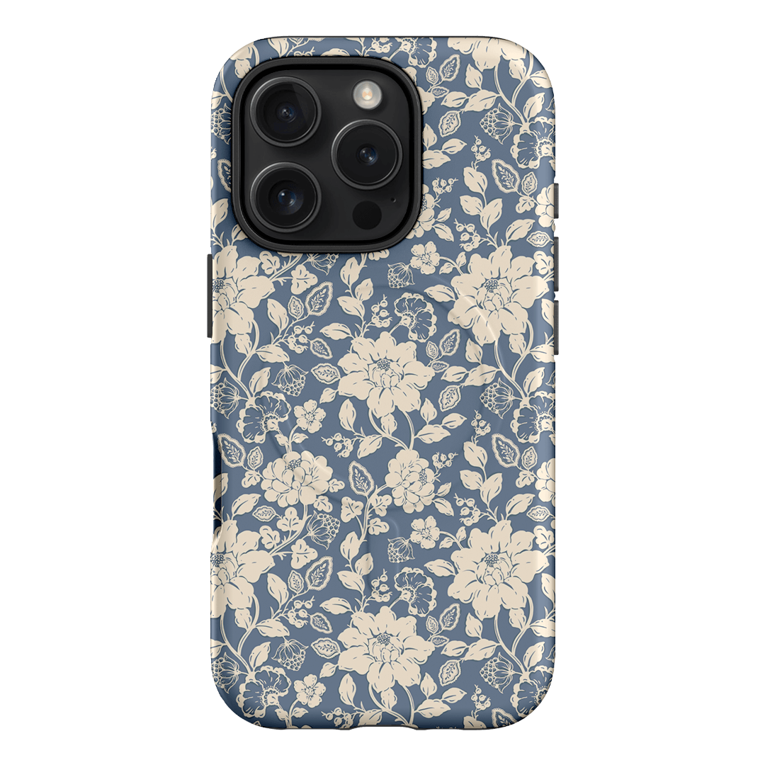 Blue Garden Printed Phone Cases iPhone 16 Pro / Armoured MagSafe by Kasiags Art - The Dairy