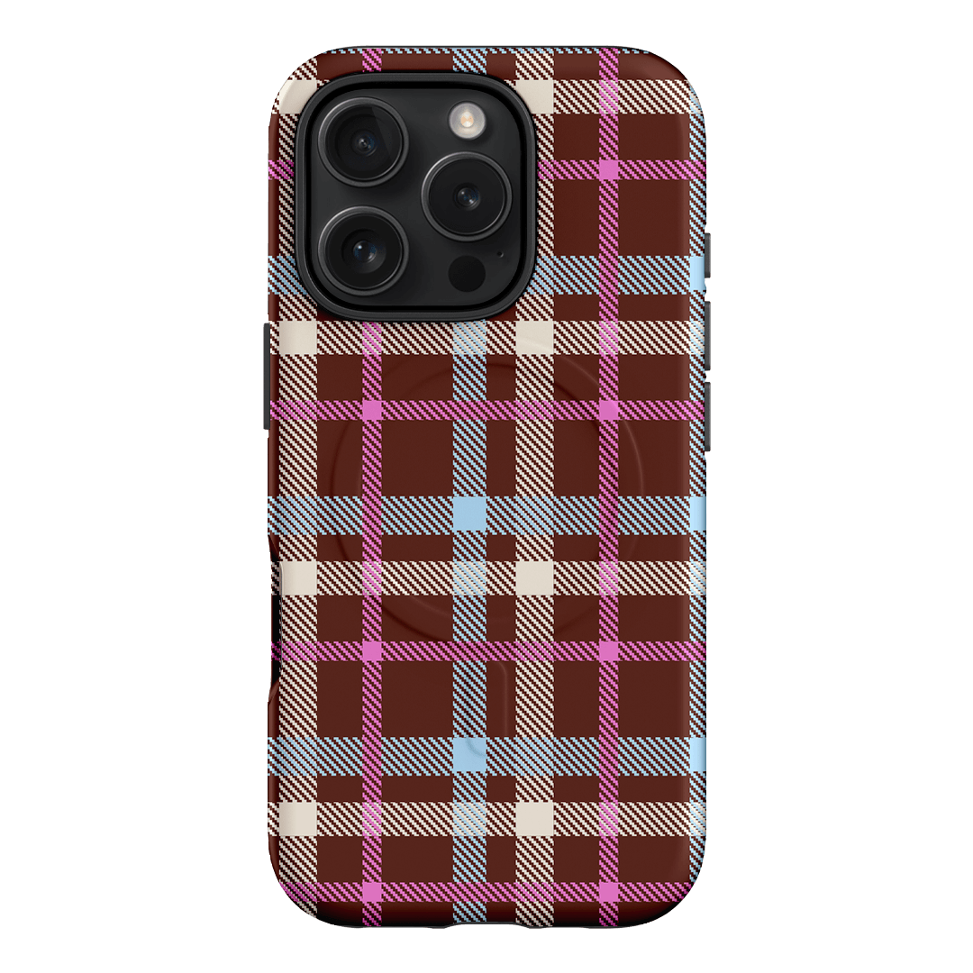Confetti Plaid Printed Phone Cases iPhone 16 Pro / Armoured MagSafe by The Dairy - The Dairy