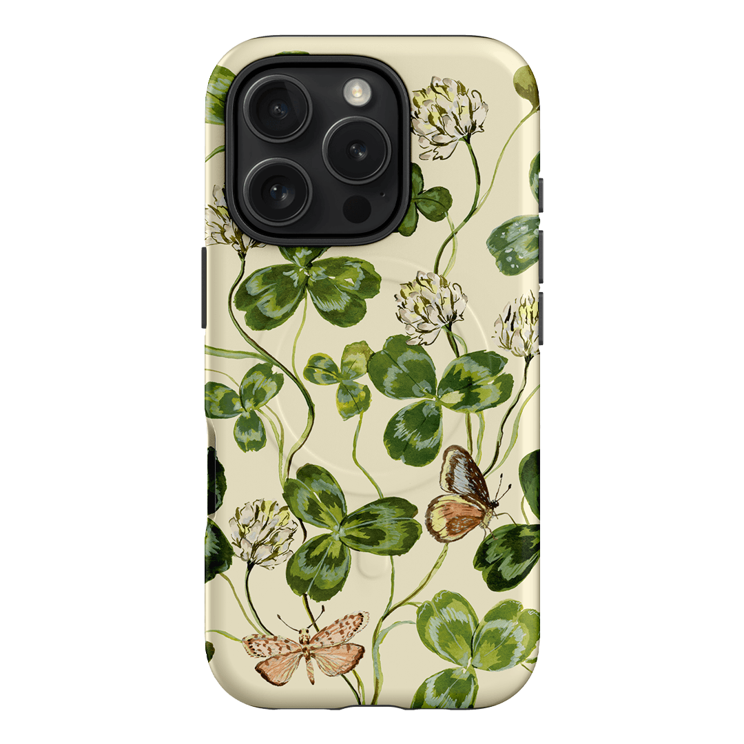 Clover & Butterflies Printed Phone Cases iPhone 16 Pro / Armoured MagSafe by Ellie Mae - The Dairy