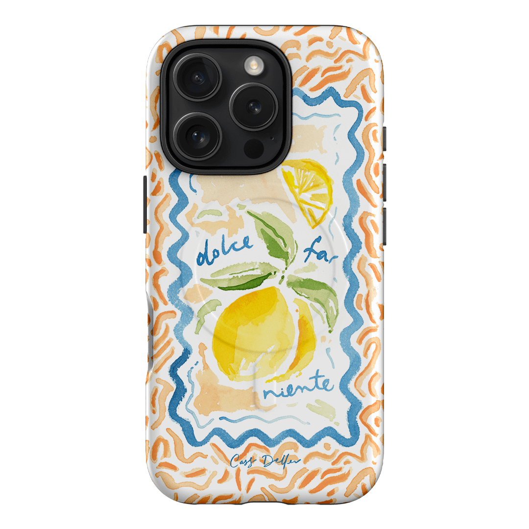 Dolce Far Niente Printed Phone Cases iPhone 16 Pro / Armoured MagSafe by Cass Deller - The Dairy