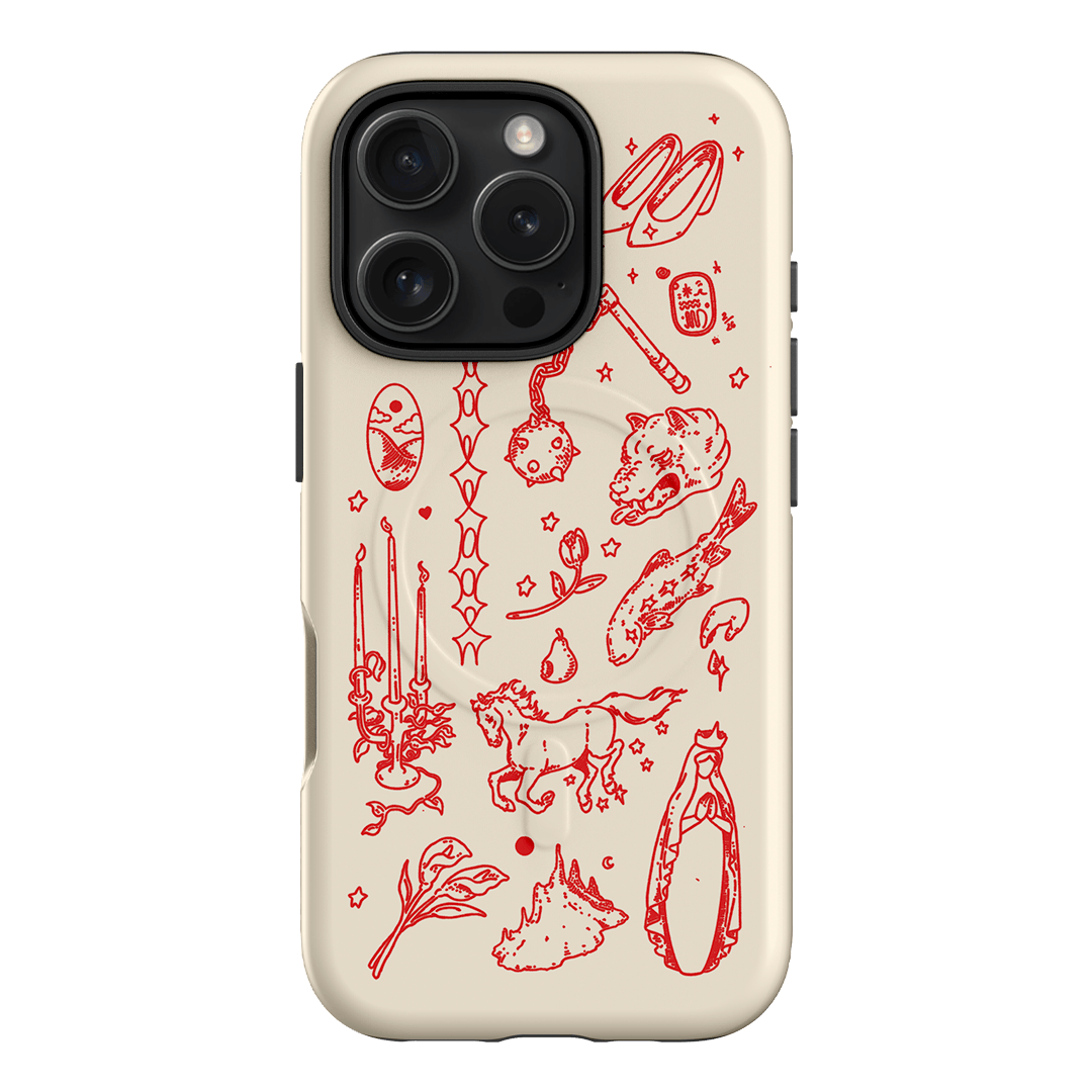 Dreamcore Cream Printed Phone Cases iPhone 16 Pro / Armoured MagSafe by Easty Beasty - The Dairy