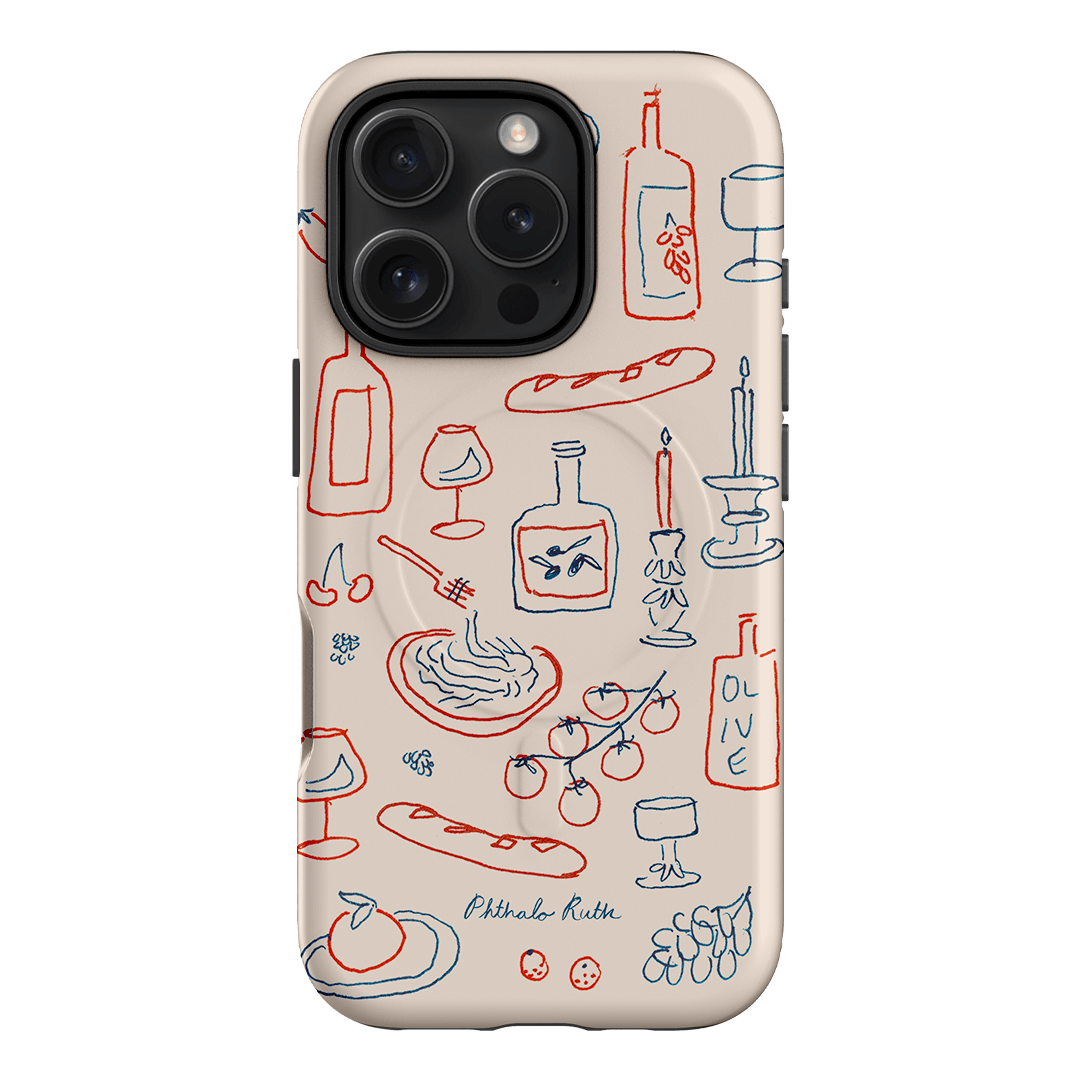 Italian Fare Printed Phone Cases iPhone 16 Pro / Armoured MagSafe by Phthalo Ruth - The Dairy