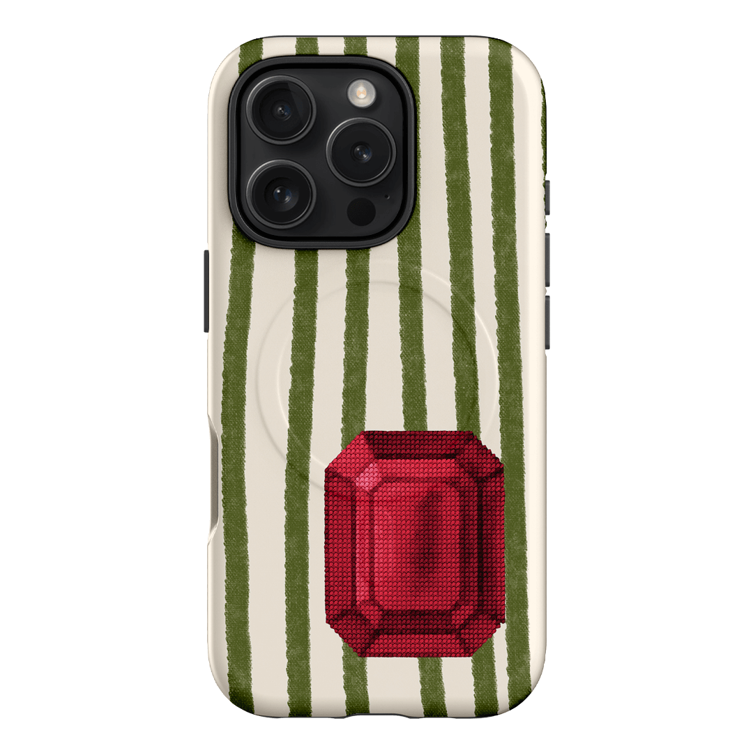 July Ruby Printed Phone Cases iPhone 16 Pro / Armoured MagSafe by Joiana - The Dairy