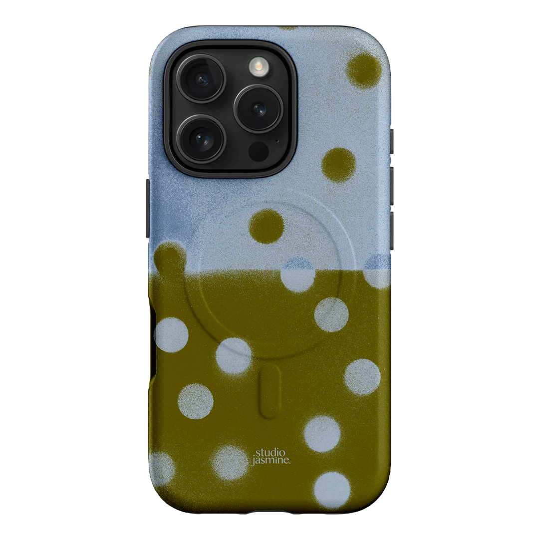 Lake Polka Dot Printed Phone Cases iPhone 16 Pro / Armoured MagSafe by Jasmine Dowling - The Dairy