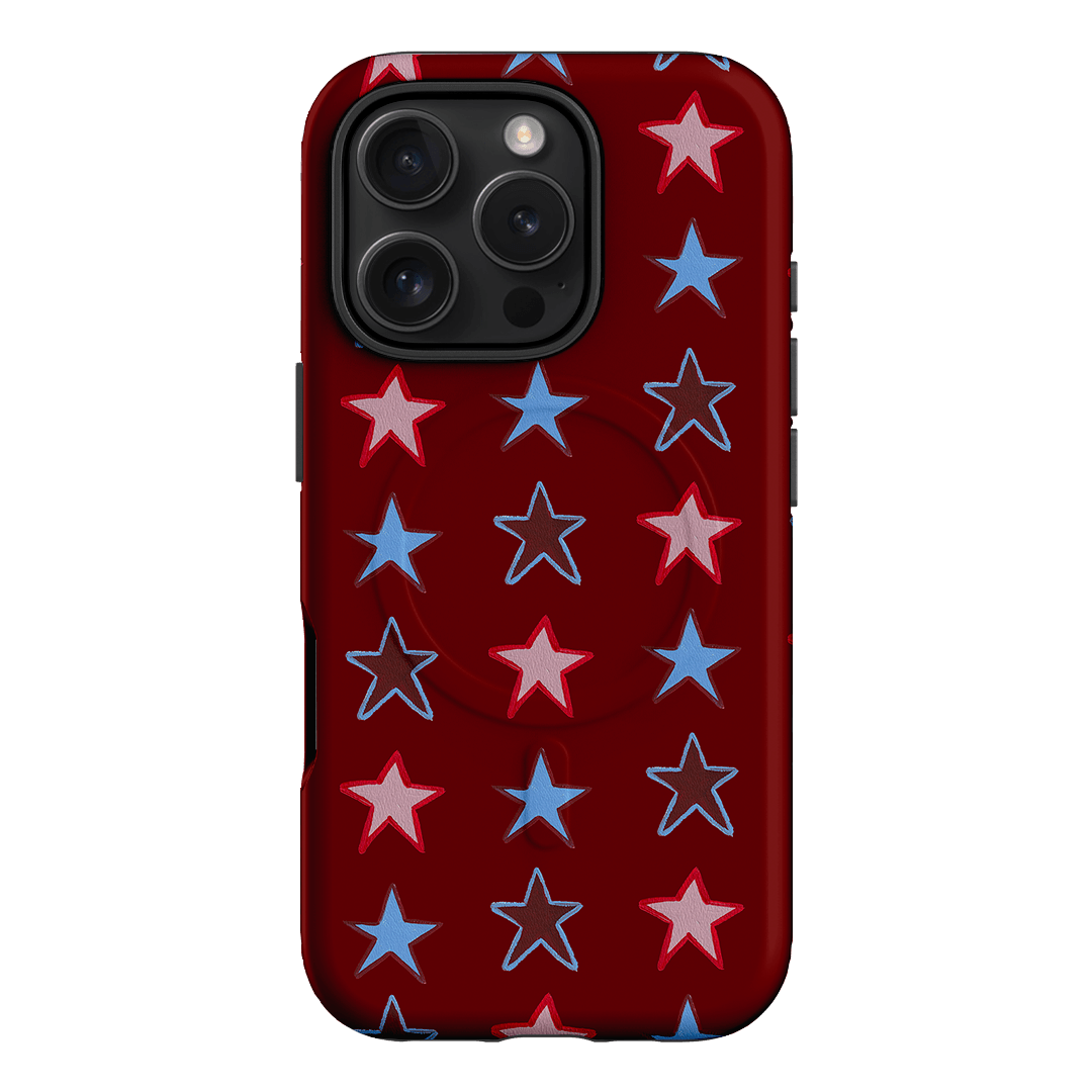 Lucky Stars Rouge Printed Phone Cases iPhone 16 Pro / Armoured MagSafe by BG. Studio - The Dairy
