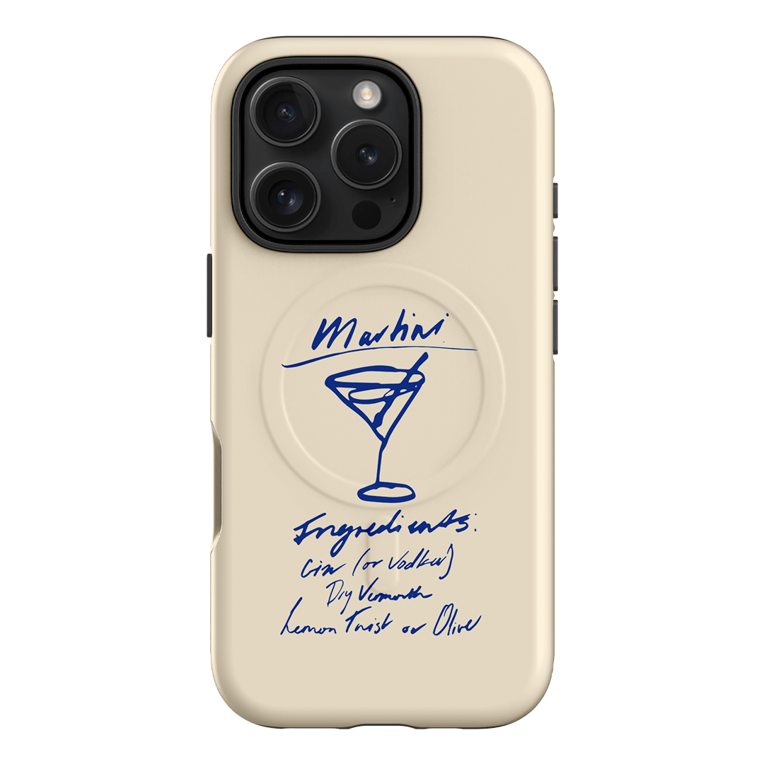 Martini Mood Cream Printed Phone Cases iPhone 16 Pro / Armoured MagSafe by The Dairy - The Dairy