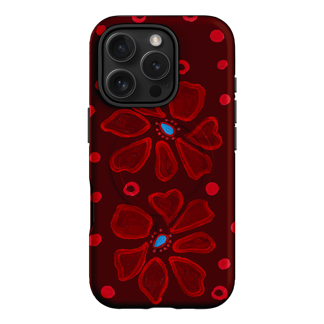 Painted Petal Rouge Printed Phone Cases iPhone 16 Pro / Armoured MagSafe by BG. Studio - The Dairy