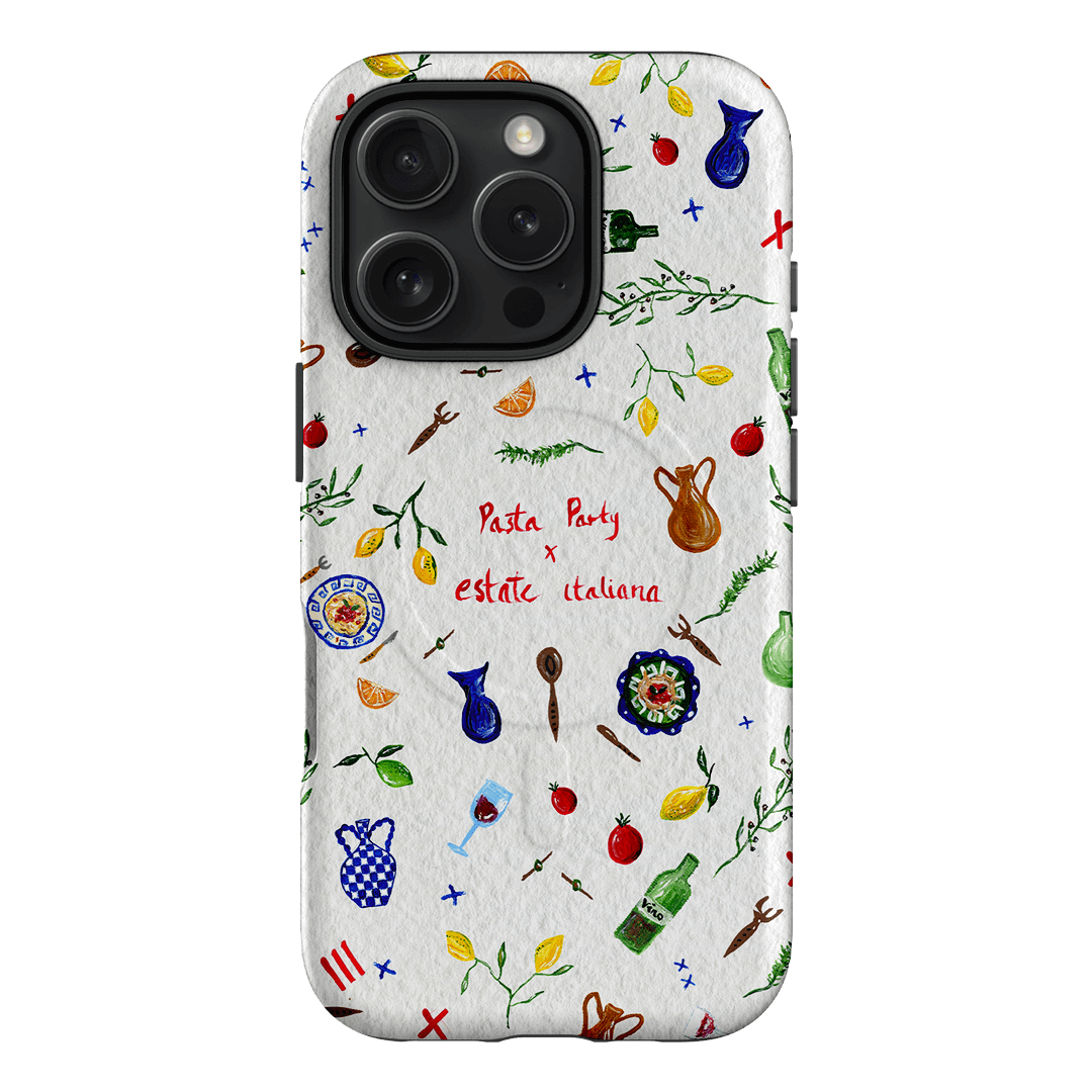 Pasta Party Printed Phone Cases iPhone 16 Pro / Armoured MagSafe by BG. Studio - The Dairy