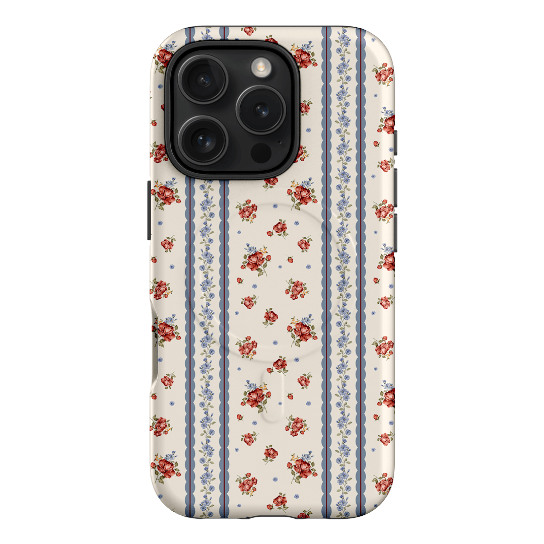 Rose Stripe Printed Phone Cases iPhone 16 Pro / Armoured MagSafe by Kasiags Art - The Dairy