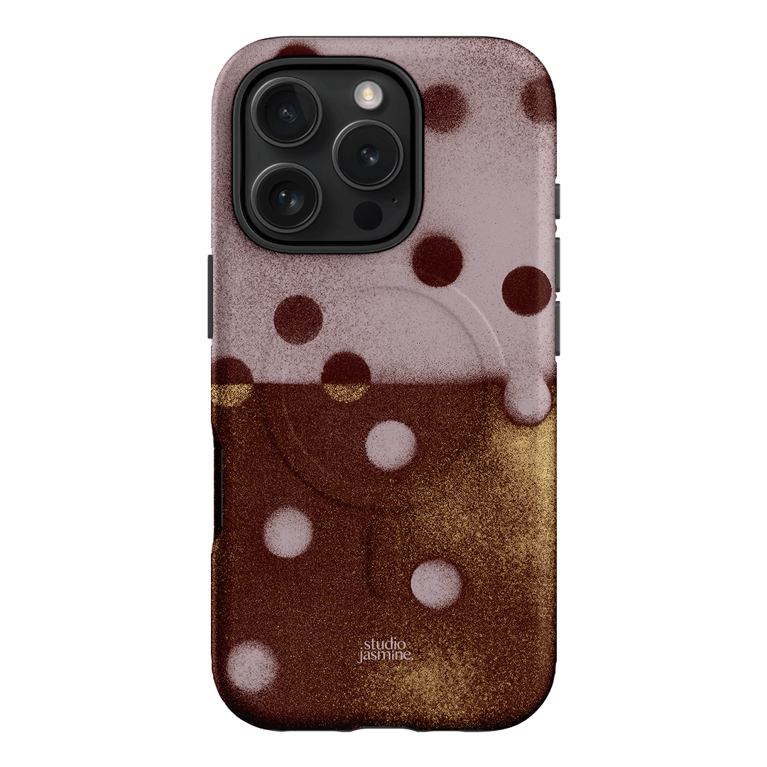 Rust Polka Dot Printed Phone Cases iPhone 16 Pro / Armoured MagSafe by Jasmine Dowling - The Dairy