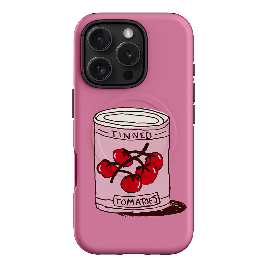 Saucy Pink Printed Phone Cases iPhone 16 Pro / Armoured MagSafe by The Dairy - The Dairy