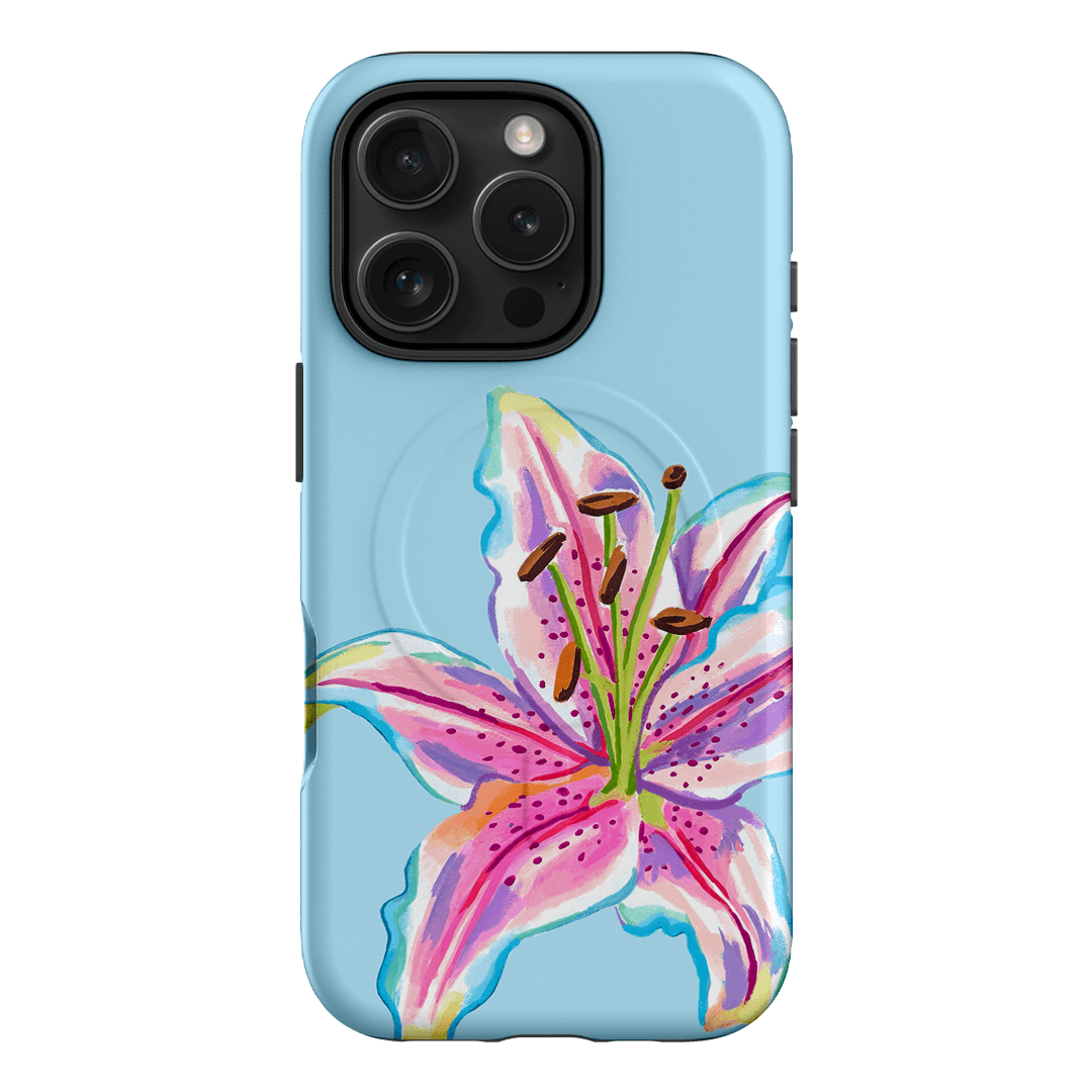 Sky Lily Printed Phone Cases iPhone 16 Pro / Armoured MagSafe by Femke Studio - The Dairy