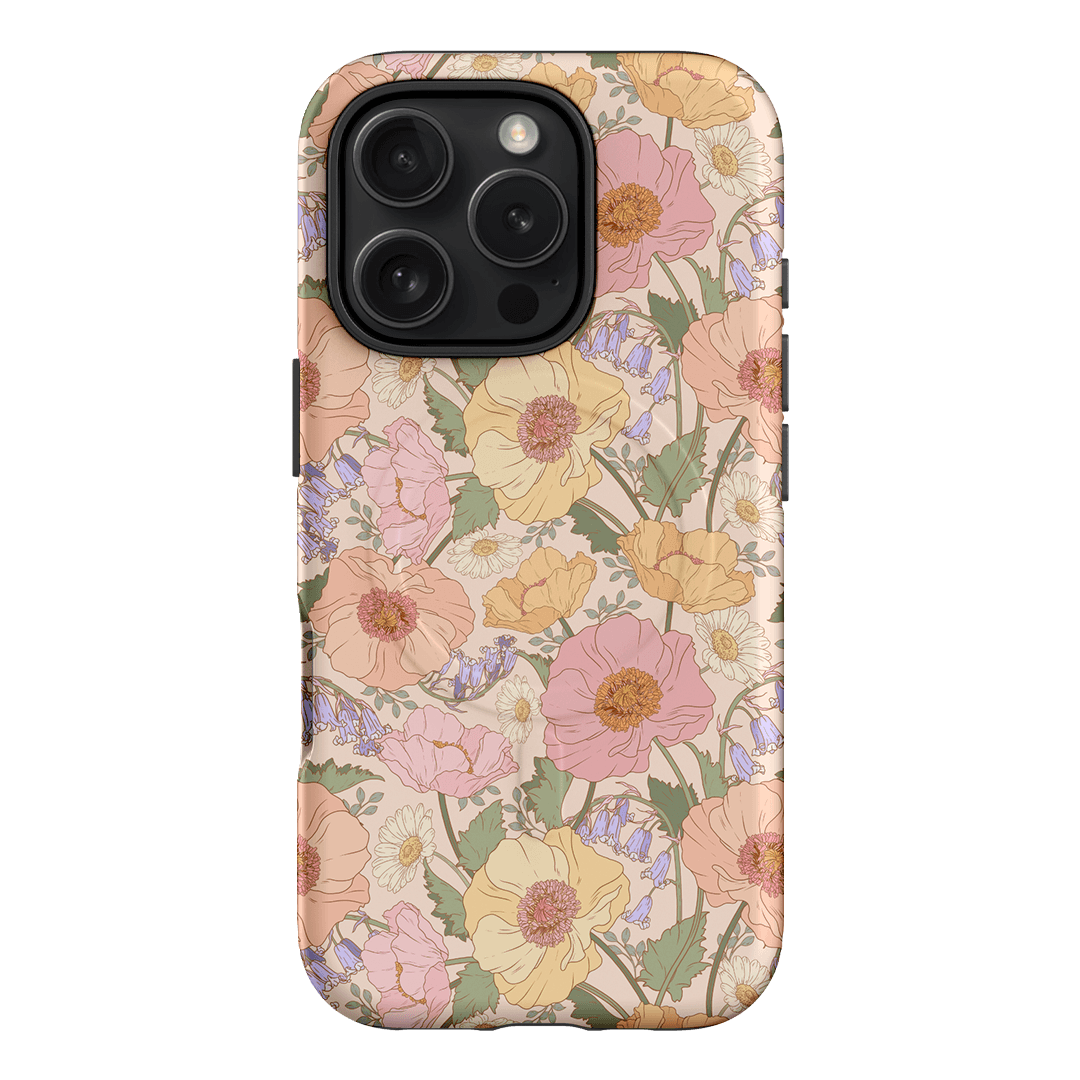 Spring Poppy Printed Phone Cases iPhone 16 Pro / Armoured MagSafe by Kasiags Art - The Dairy