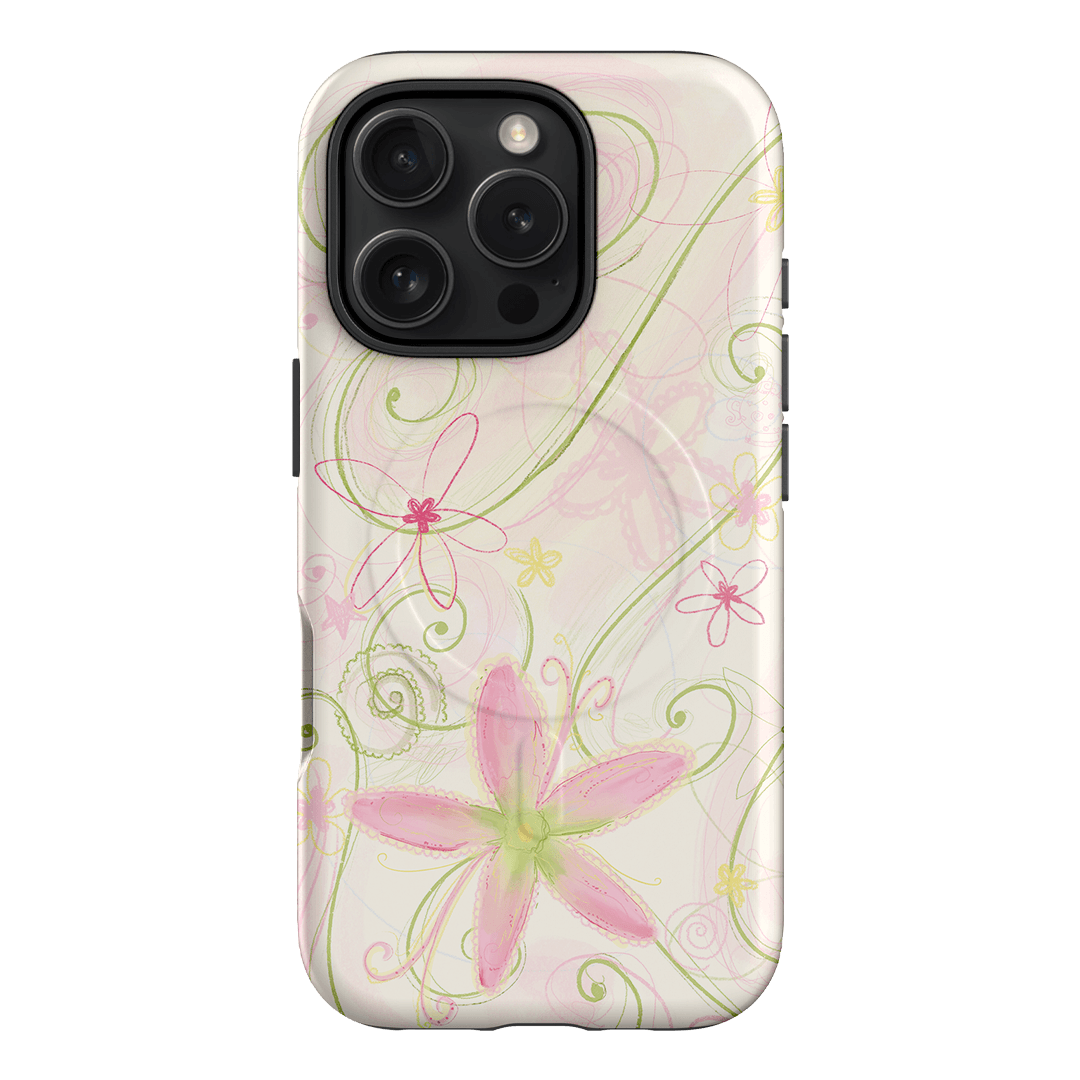 Swirl Pink Printed Phone Cases iPhone 16 Pro / Armoured MagSafe by Kayla Carr - The Dairy