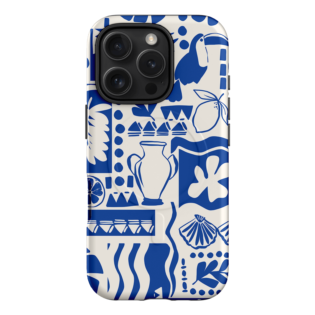 Toucan Blue Printed Phone Cases iPhone 16 Pro / Armoured MagSafe by Charlie Taylor - The Dairy