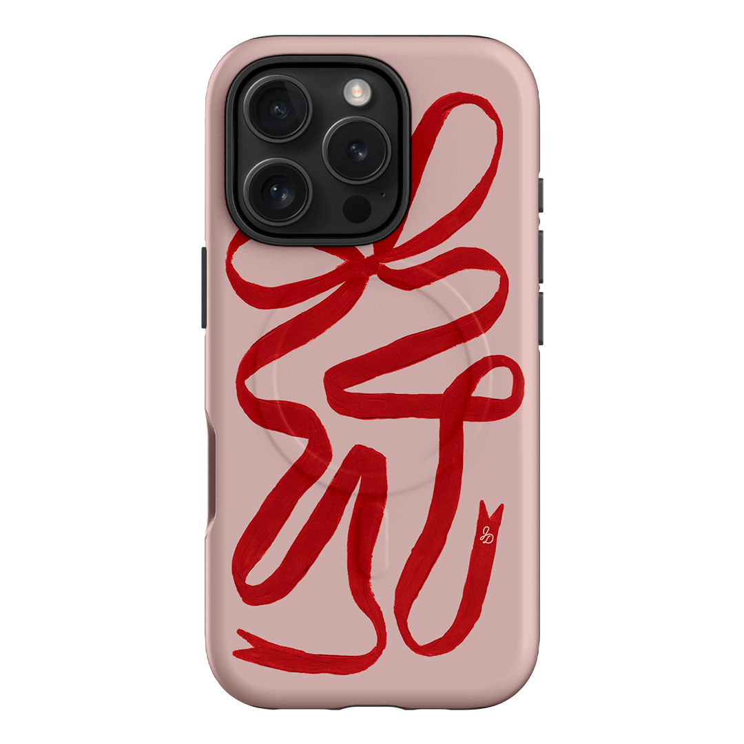 Valentine Ribbon Printed Phone Cases iPhone 16 Pro / Armoured MagSafe by Jasmine Dowling - The Dairy