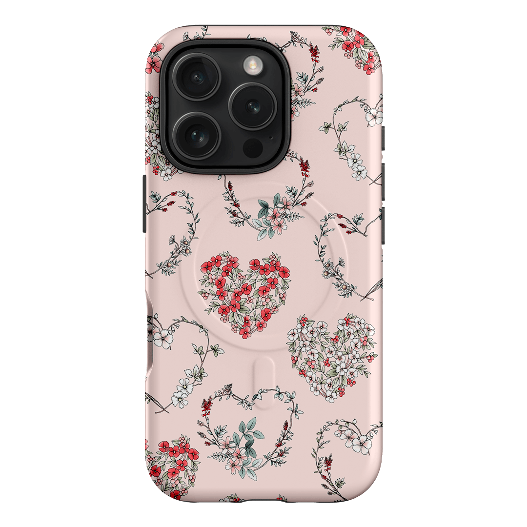 Wild Heart Wreath Printed Phone Cases iPhone 16 Pro / Armoured MagSafe by Typoflora - The Dairy