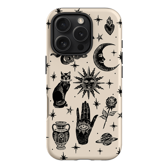 Astro Flash Beige Printed Phone Cases iPhone 16 Pro / Armoured by Veronica Tucker - The Dairy
