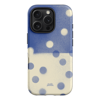 Bleu Polka Dot Printed Phone Cases iPhone 16 Pro / Armoured by Jasmine Dowling - The Dairy