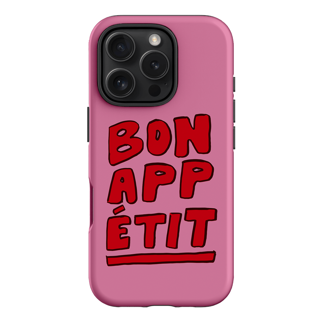 Bon Appetit Red Printed Phone Cases iPhone 16 Pro / Armoured by The Dairy - The Dairy