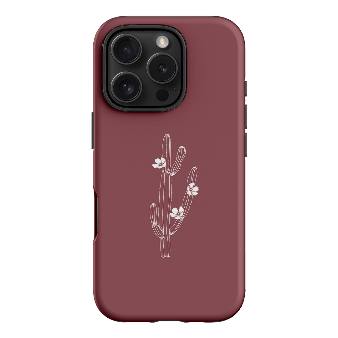 Cactus Flower Printed Phone Cases iPhone 16 Pro / Armoured by Typoflora - The Dairy