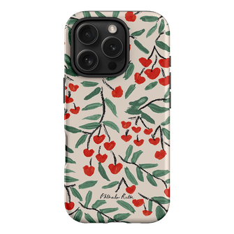 Cherry Love Printed Phone Cases iPhone 16 Pro / Armoured by Phthalo Ruth - The Dairy