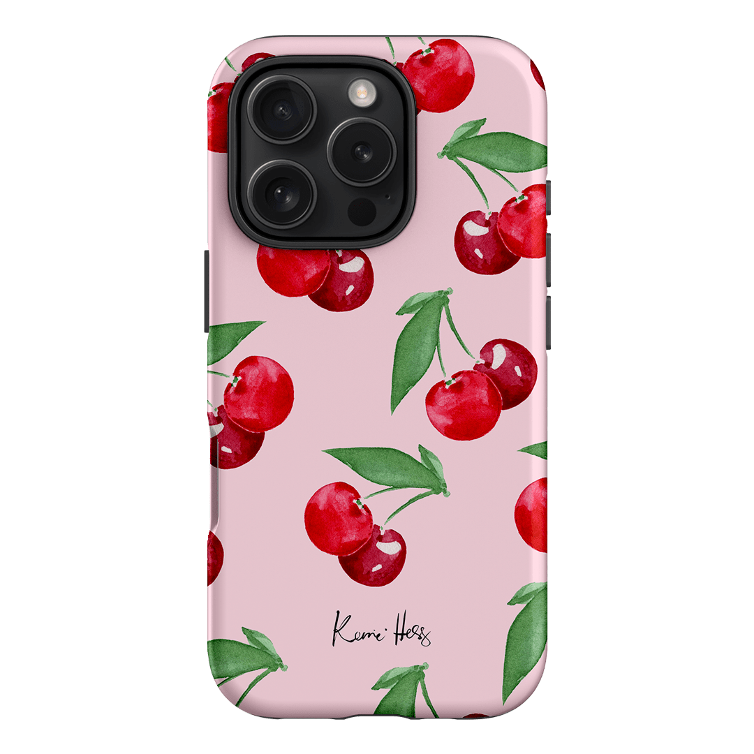 Cherry Rose Printed Phone Cases iPhone 16 Pro / Armoured by Kerrie Hess - The Dairy