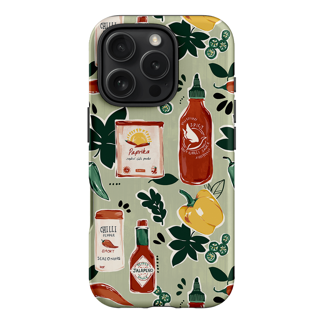Chilli Pepper Printed Phone Cases iPhone 16 Pro / Armoured by Charlie Taylor - The Dairy
