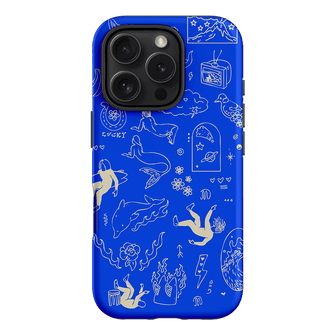 Easty Flash Blue Printed Phone Cases iPhone 16 Pro / Armoured by Easty Beasty - The Dairy